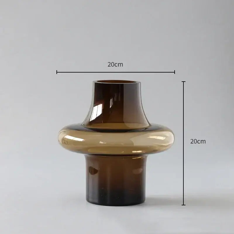 Artisan Glass Vase Elegant Decor