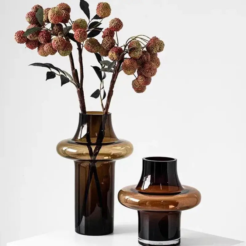 Artisan Glass Vase Elegant Decor