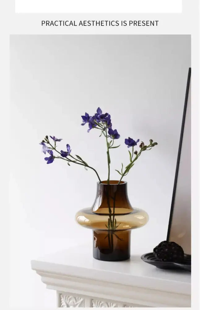 Artisan Glass Vase Elegant Decor