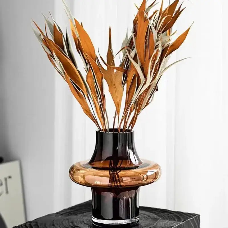 Artisan Glass Vase Elegant Decor