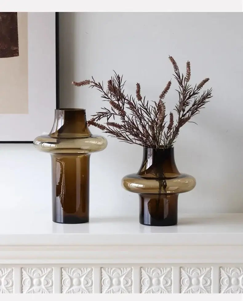 Artisan Glass Vase Elegant Decor
