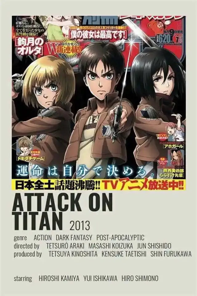 Attack on Titan Poster Home Decor