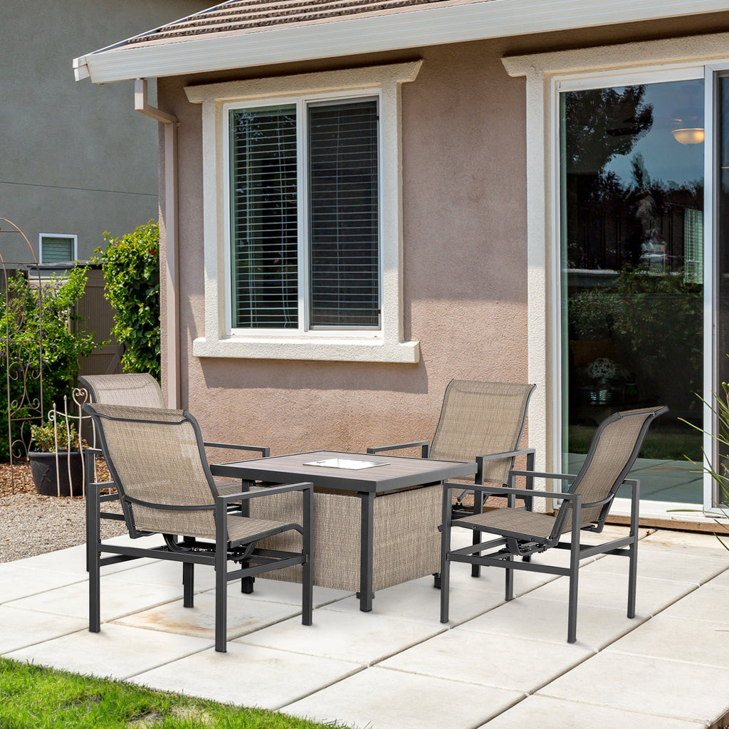 5 Piece Garden Patio Dining Set
