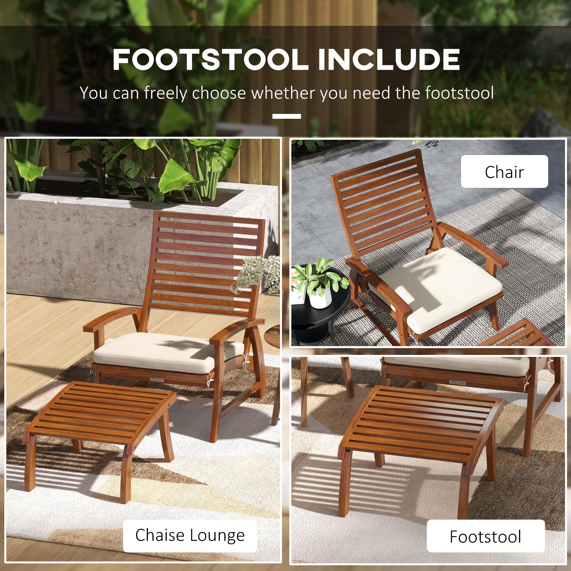 4 Piece Patio Furniture Set