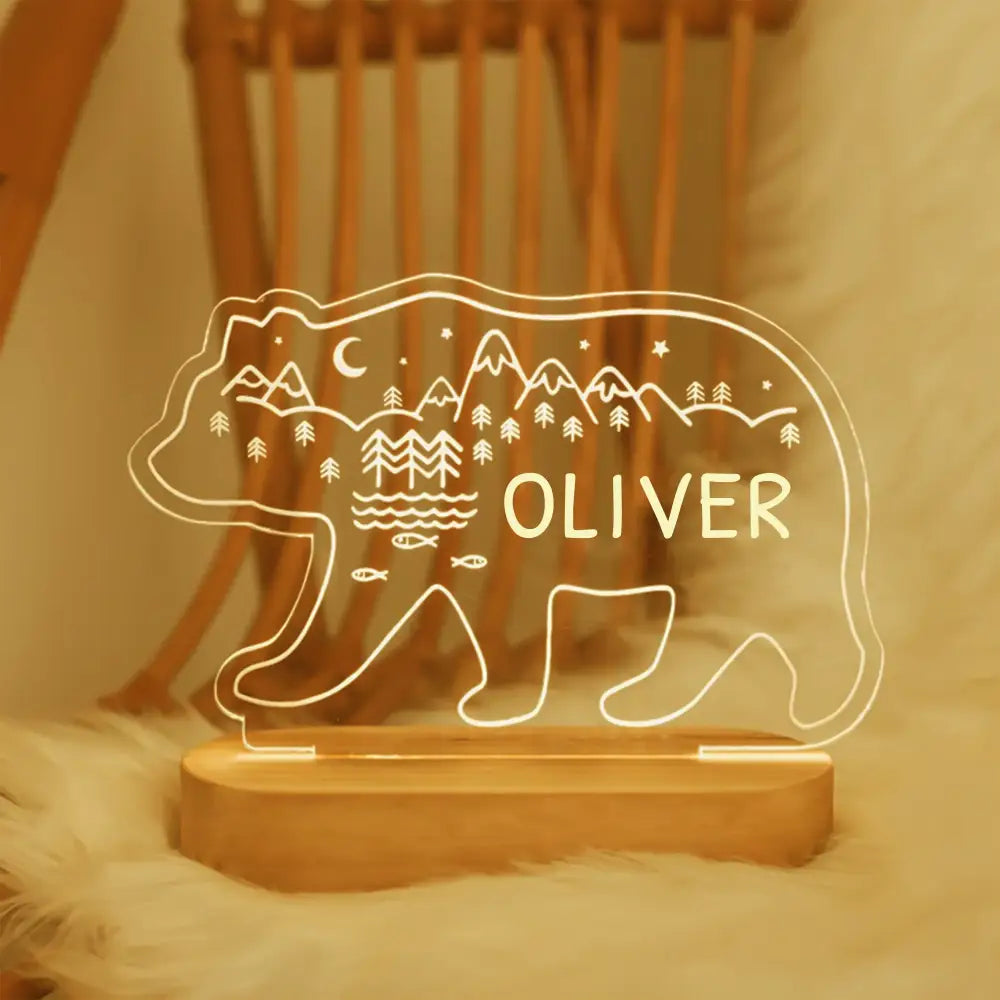 Baby Night Light Personalized Lamp