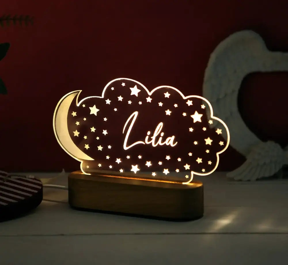 Baby Night Light Personalized Lamp