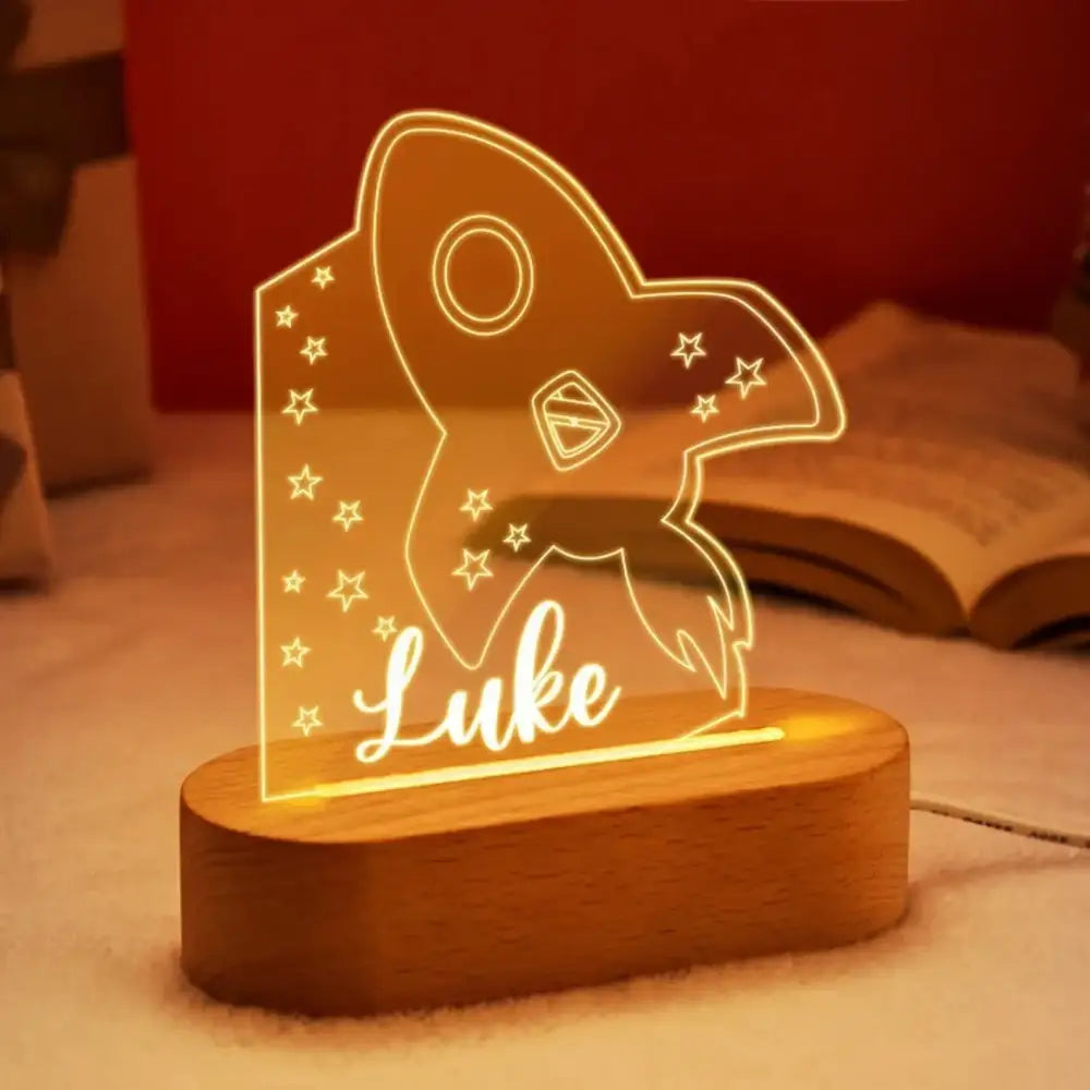 Baby Night Light Personalized Lamp