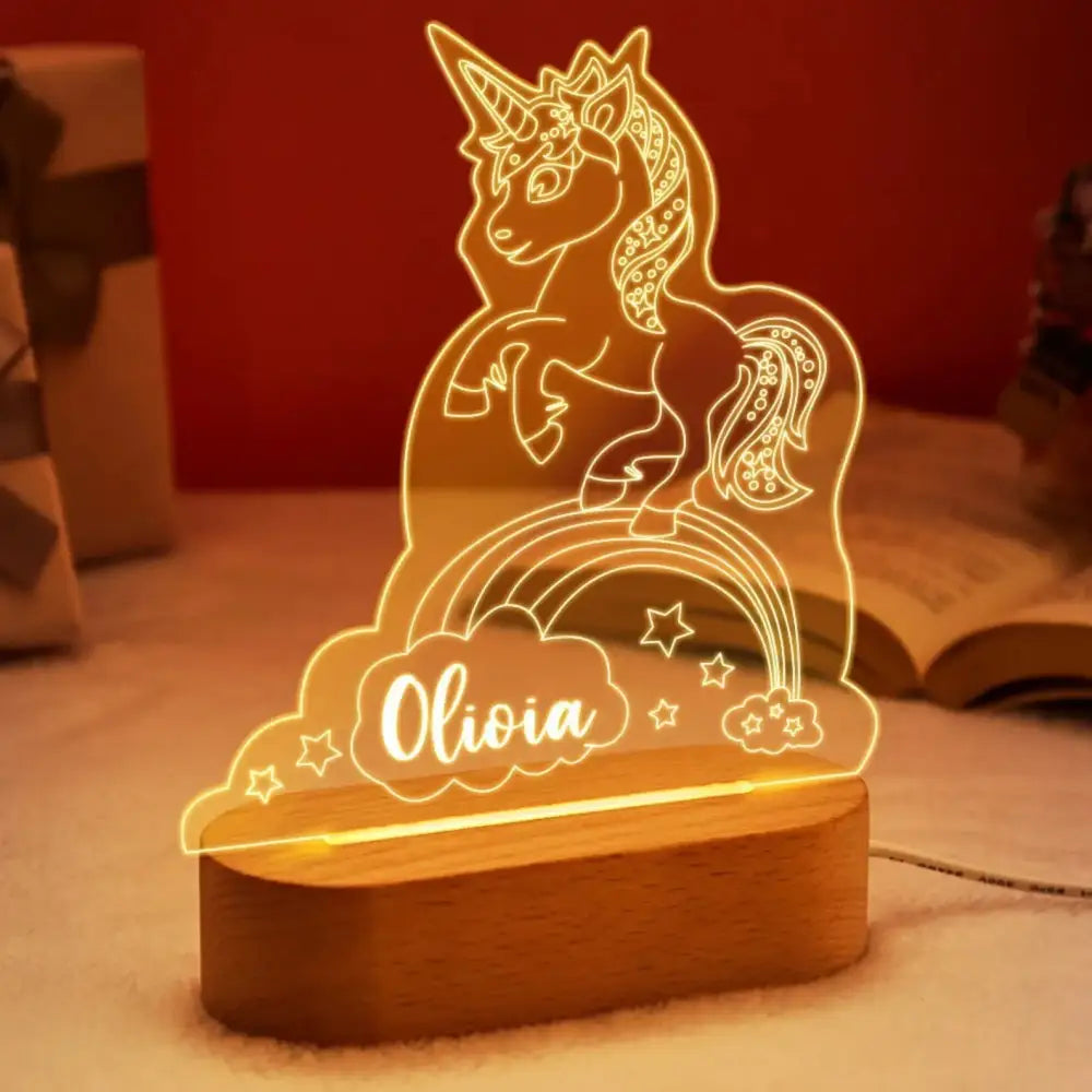 Baby Night Light Personalized Lamp