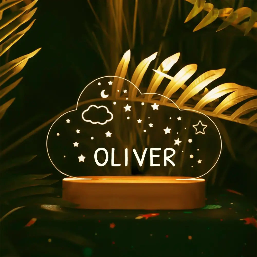 Baby Night Light Personalized Lamp