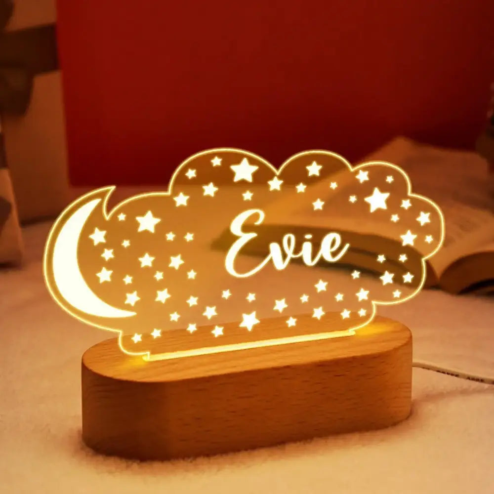 Baby Night Light Personalized Lamp