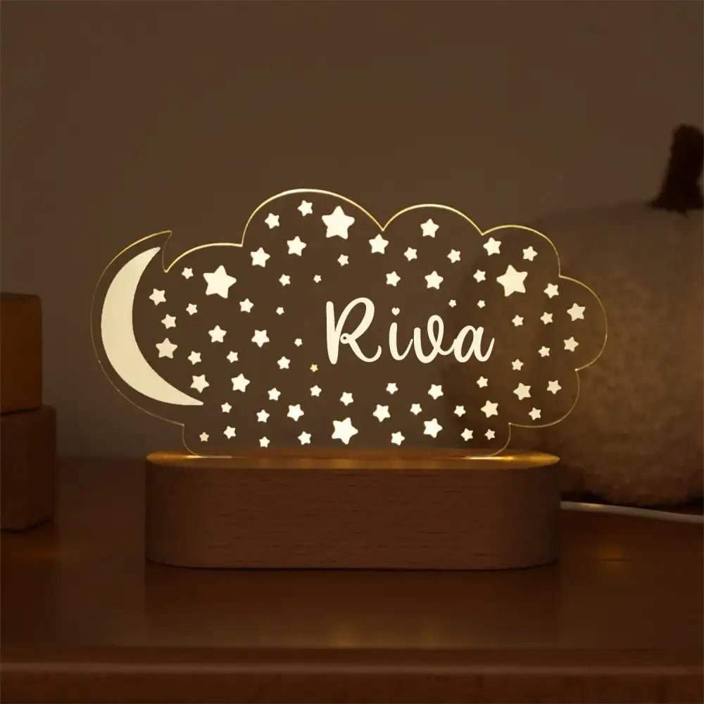 Baby Night Light Personalized Lamp
