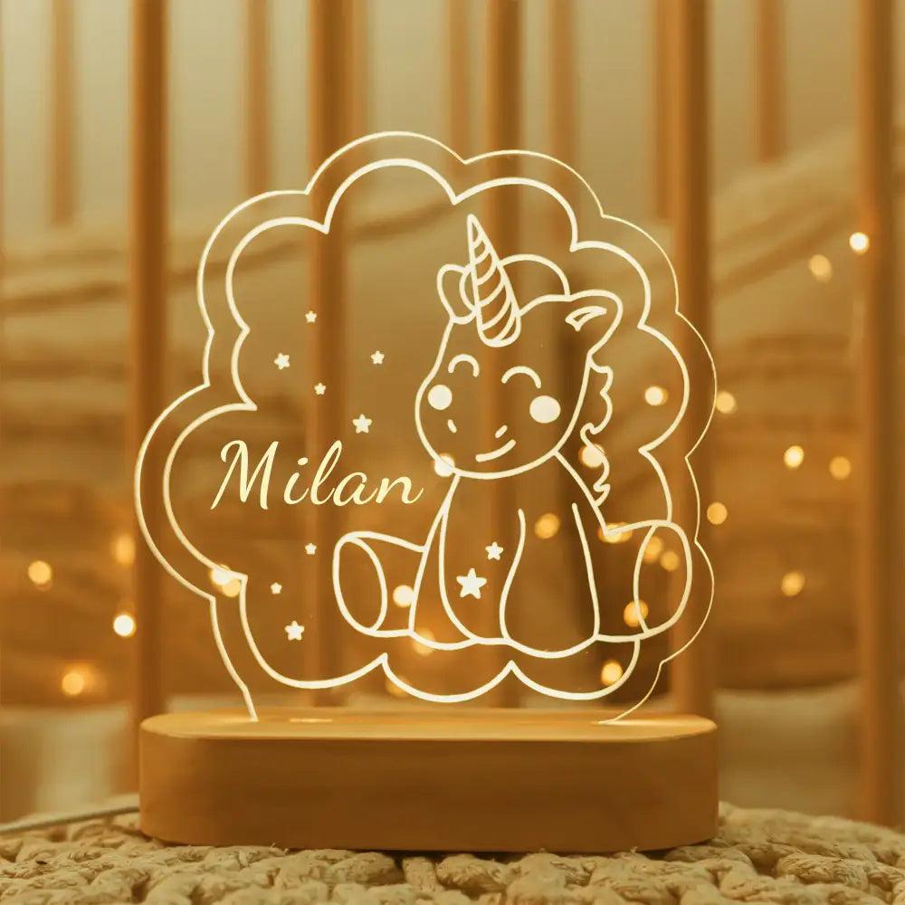 Baby Night Light Personalized Lamp