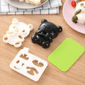 Baby panda sushi mold and sandwich cutter set kitchen diy tool