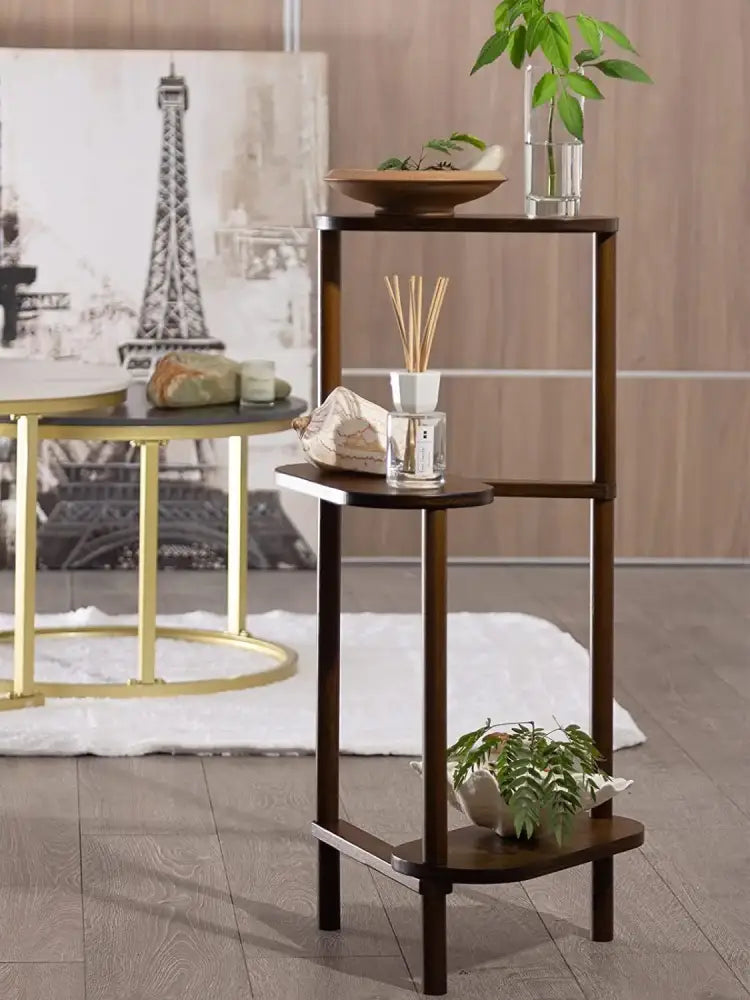 Bamboo Corner Plant Stand Outdoor