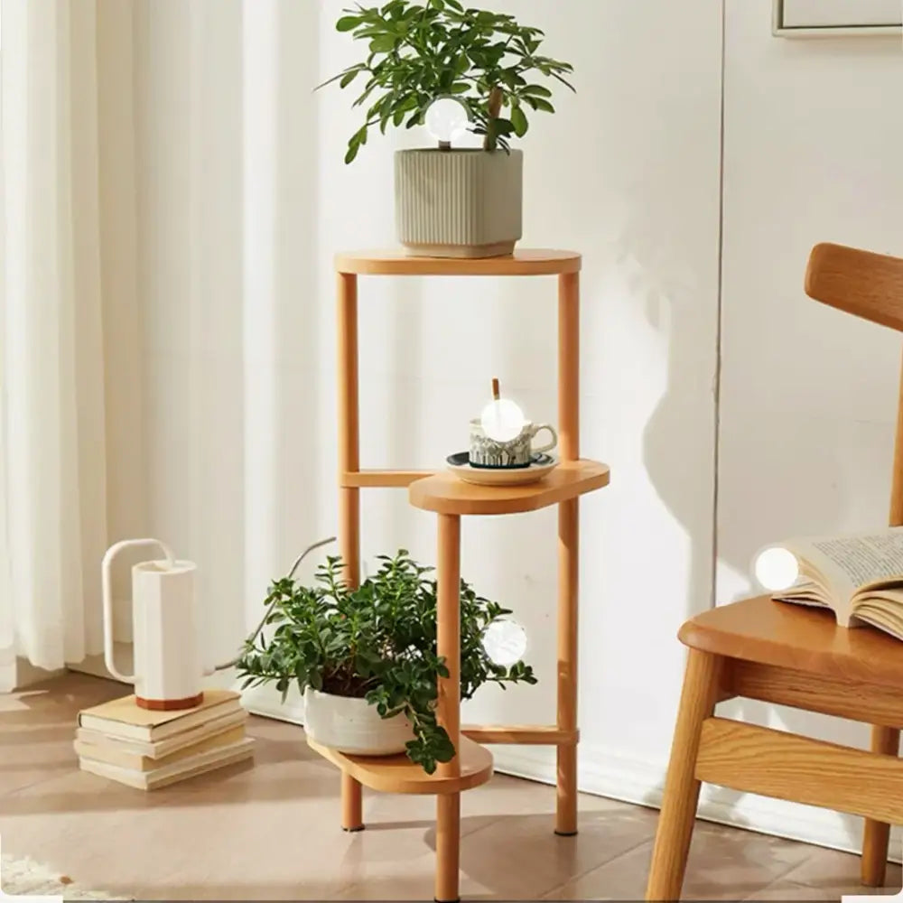 Bamboo Plant Stand 3-Tier Corner