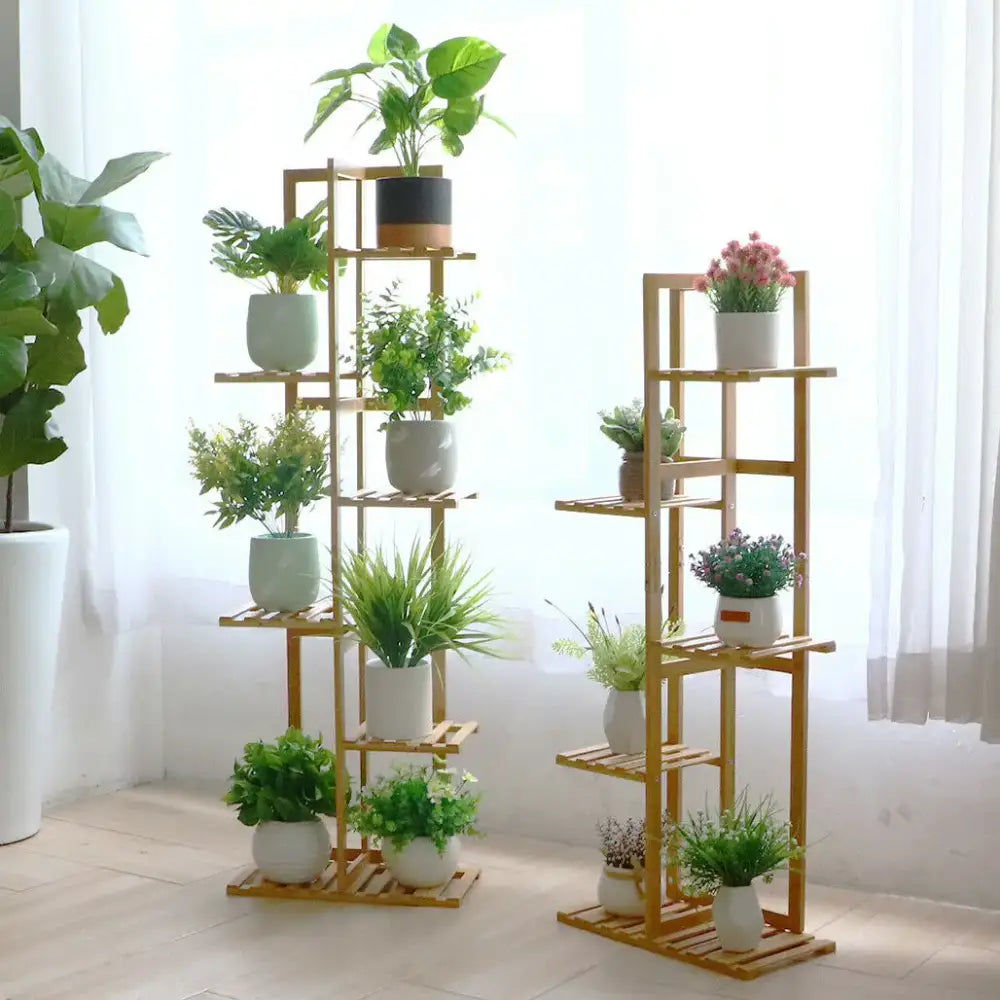 Bamboo Plant Stand 6-Tier Display