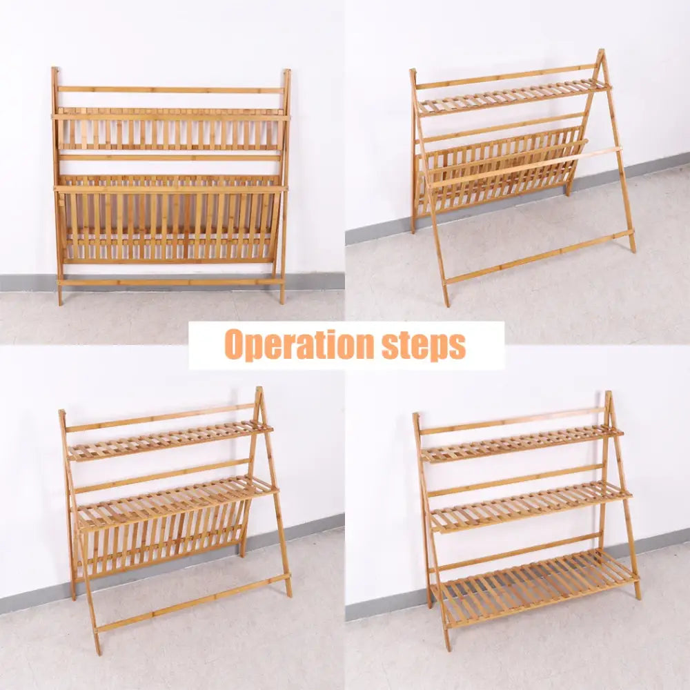 Bamboo Plant Stand Indoor Outdoor