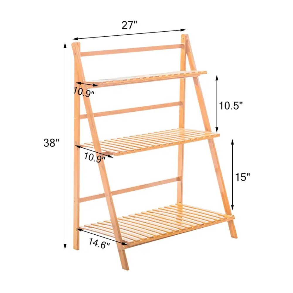 Bamboo Plant Stand Indoor Outdoor