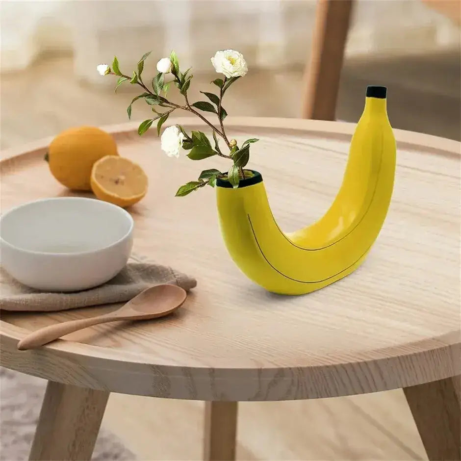 Banana Shape Resin Flower Vase