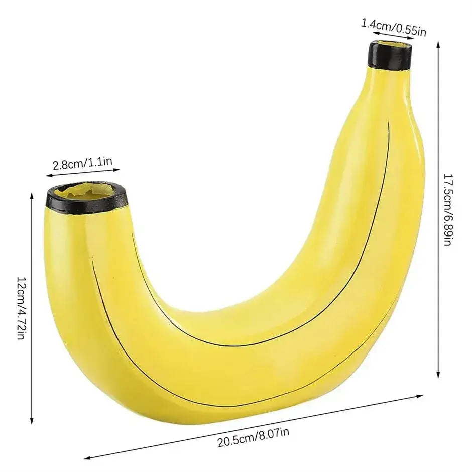 Banana Shape Resin Flower Vase
