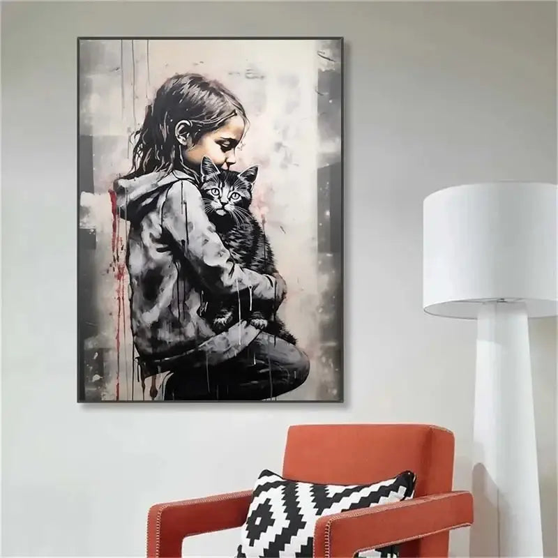 Banksy Canvas Wall Art Decor