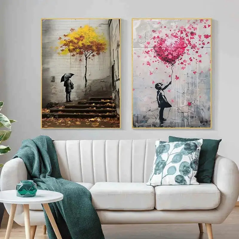 Banksy Canvas Wall Art Decor