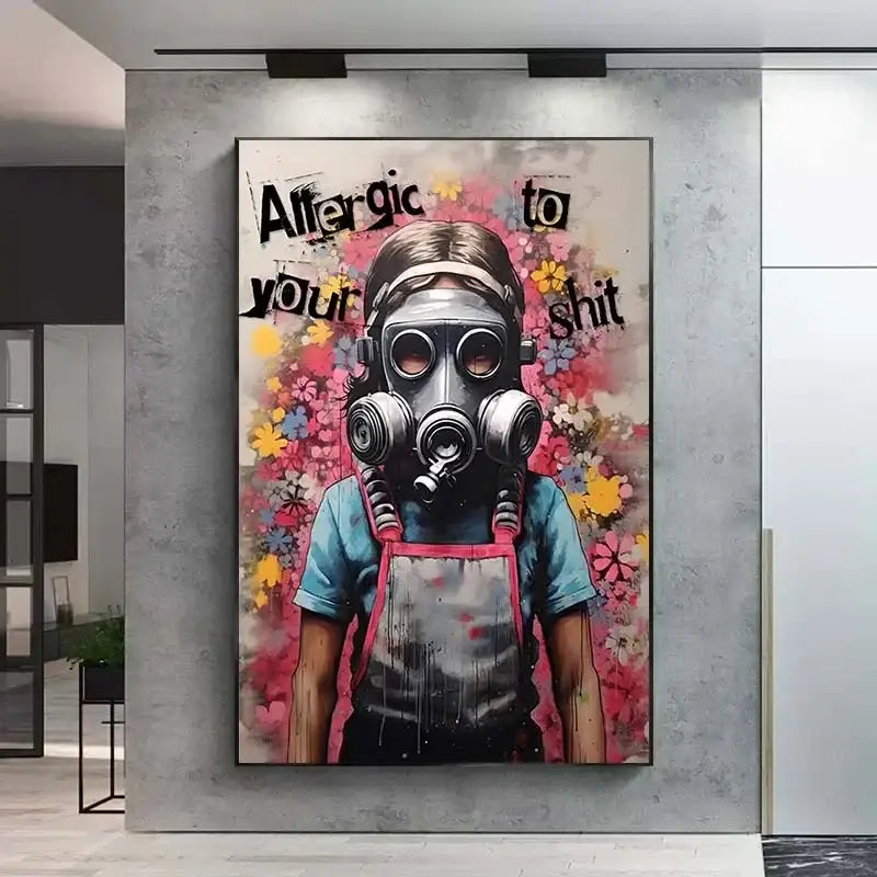 Banksy Canvas Wall Art Decor