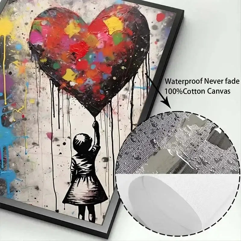 Banksy Canvas Wall Art Decor