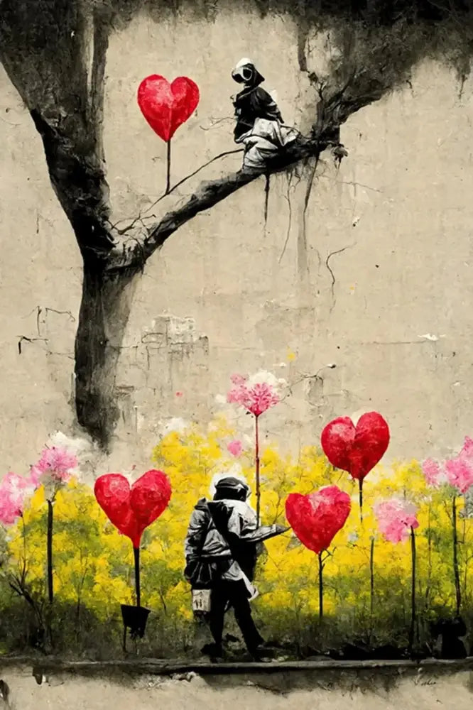 Banksy Canvas Wall Art Decor