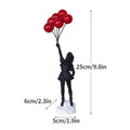 Banksy sculpture collection black & white figurines living room decor