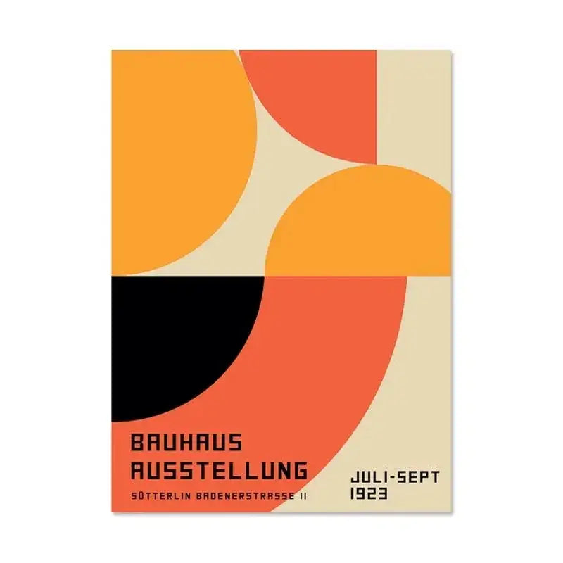 Bauhaus Canvas Print Minimalist Design