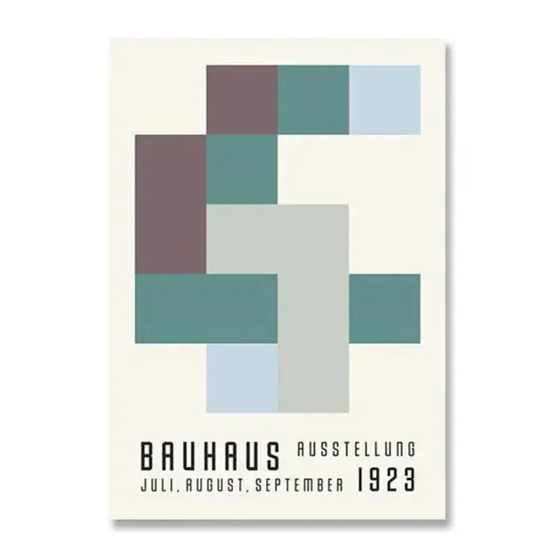 Bauhaus Canvas Print Minimalist Design