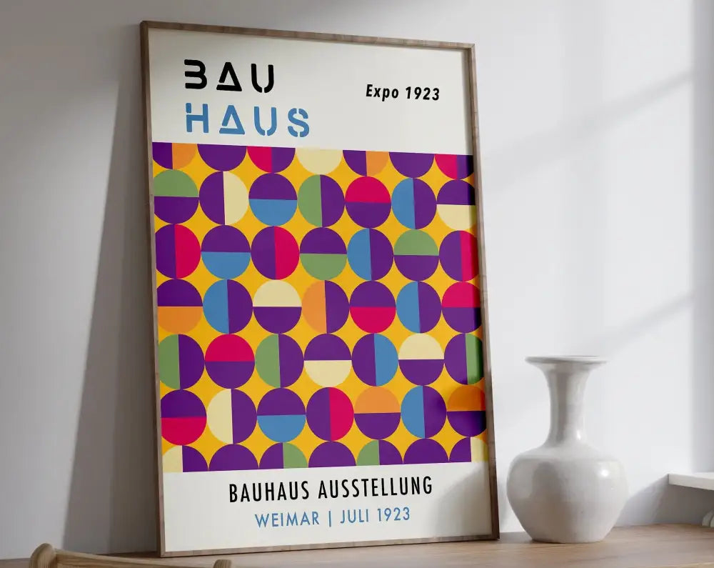 Bauhaus Geometric Canvas Art Prints