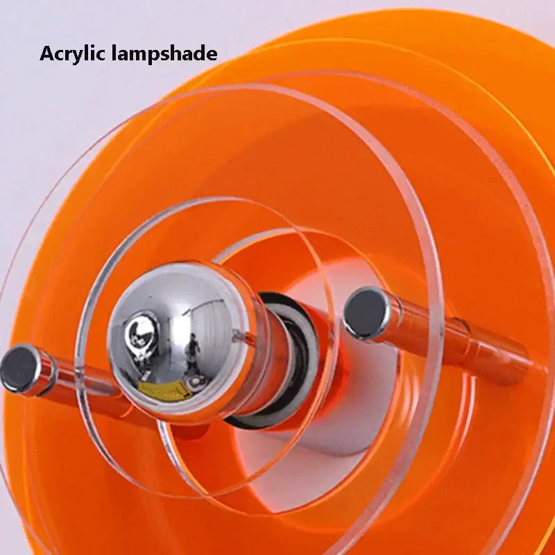 Bauhaus led wall lights red circular sconce for living room
