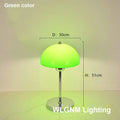 Bauhaus mushroom table lamp in chrome & blue for bedroom night light