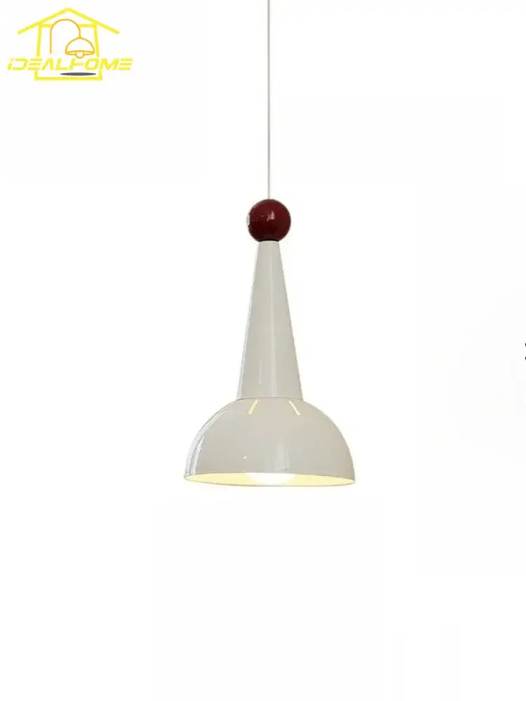 Bauhaus white & red colorful led pendant light – kitchen shade