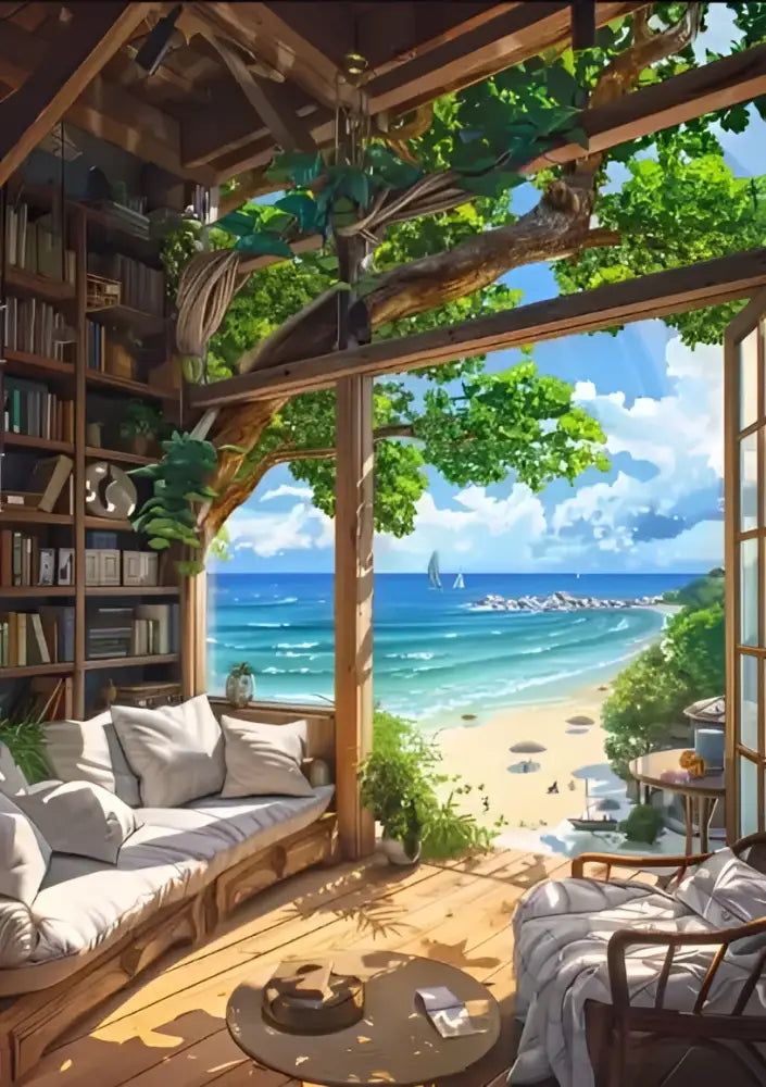 Beach Canvas Wall Art Large