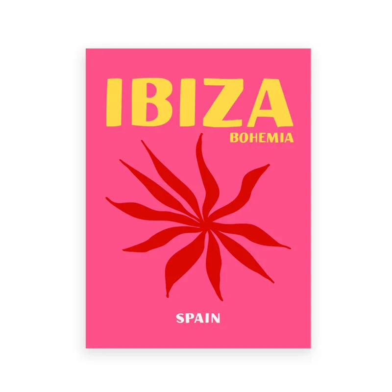 DecorBites™ Beach Travel Posters for Home Decor