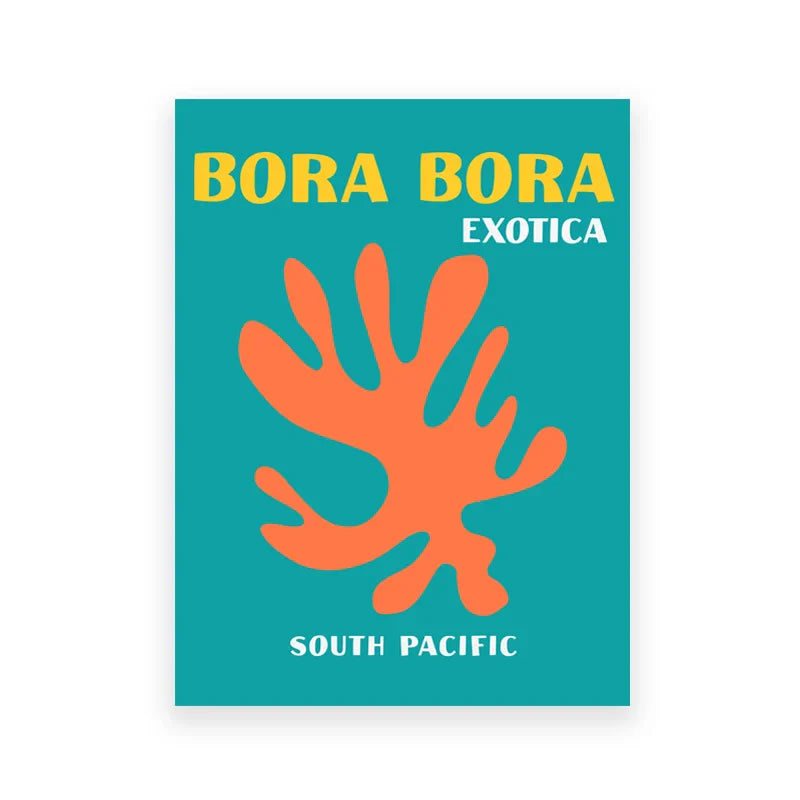 DecorBites™ Beach Travel Posters for Home Decor