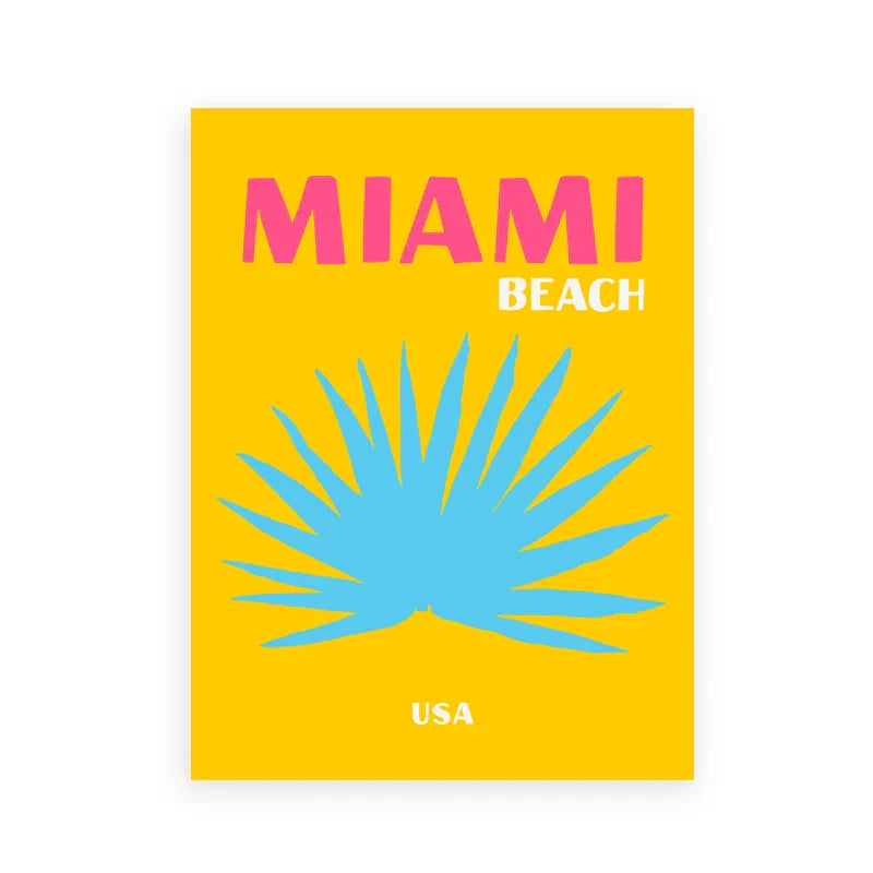 DecorBites™ Beach Travel Posters for Home Decor