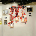 Birdcage Rope Pendant Light Fixture