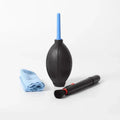 Black and blue coffee grinder cleaning brush set kitchen dust blower