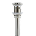 Black and chrome brushed nickel faucet sink drain – bathroom stopper