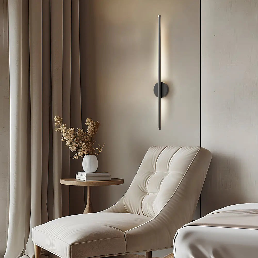 Black Battery Operated Wall Sconces Set