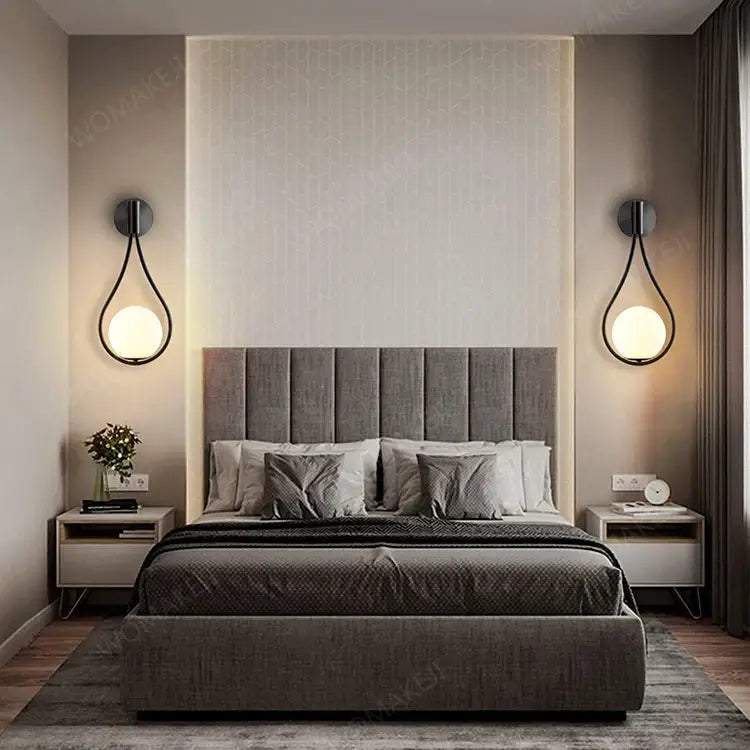 Black Battery Wall Sconces Remote