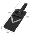 Black cabbage grater and shredder kitchen slicer