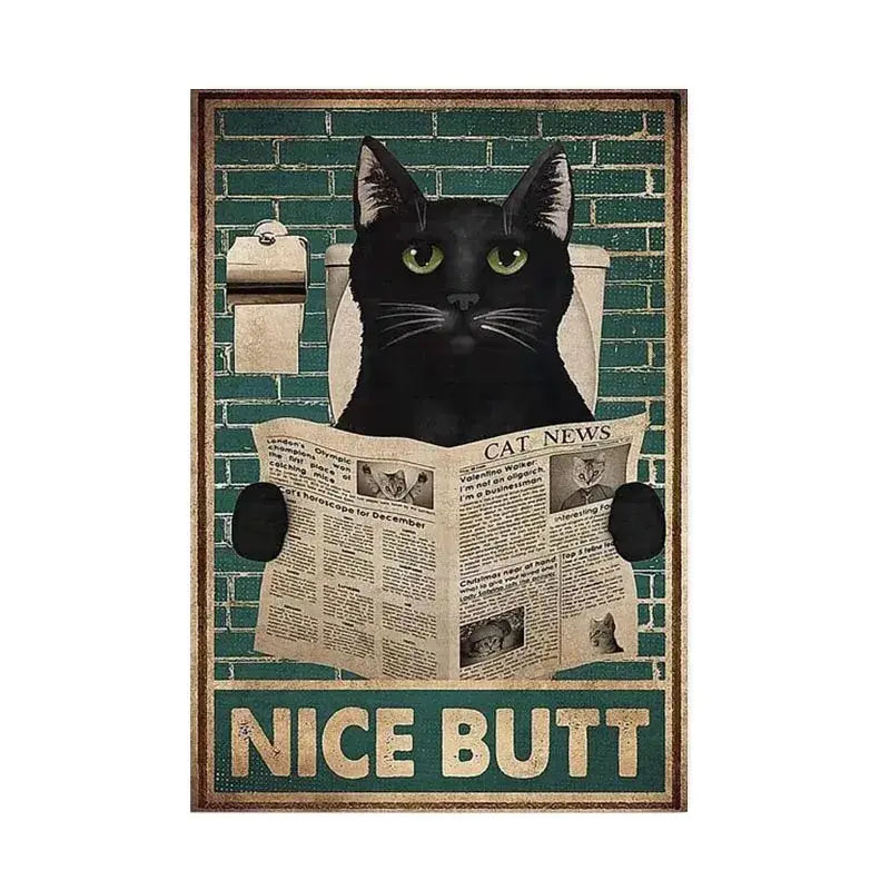 Black Cat Music Poster Home Decor