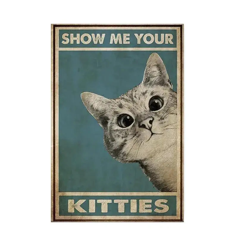 Black Cat Music Poster Home Decor