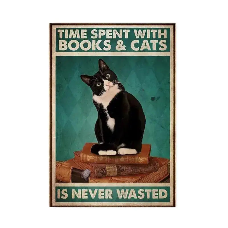 Black Cat Music Poster Home Decor