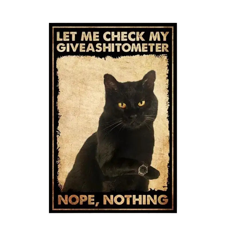 Black Cat Music Poster Home Decor